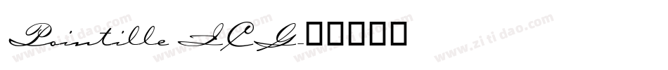 Pointille ICG字体转换